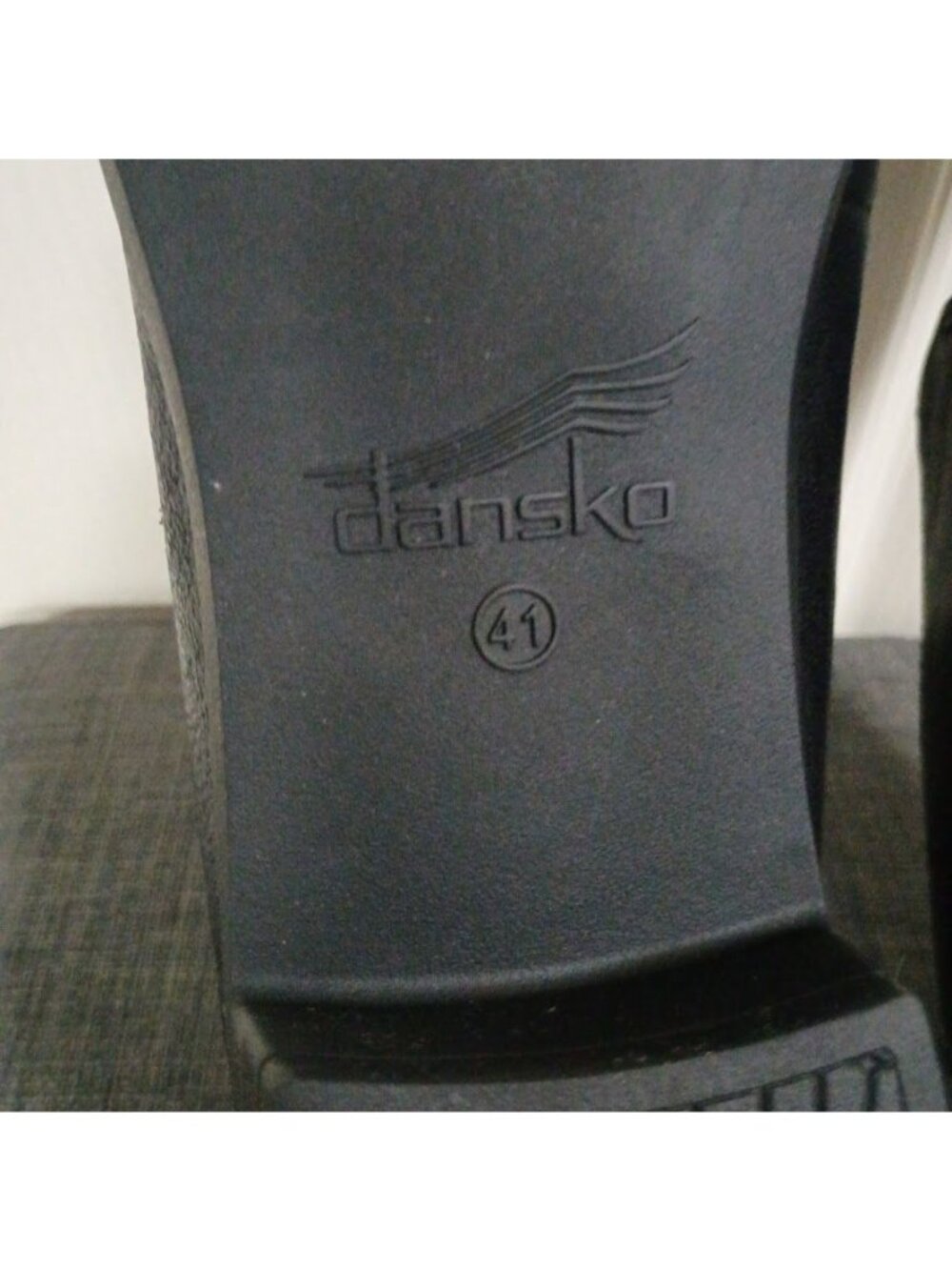 Dansko Black Mary Jane Leather Block Heel Shoes Size 10/41 Elegant - Picture 5 of 10